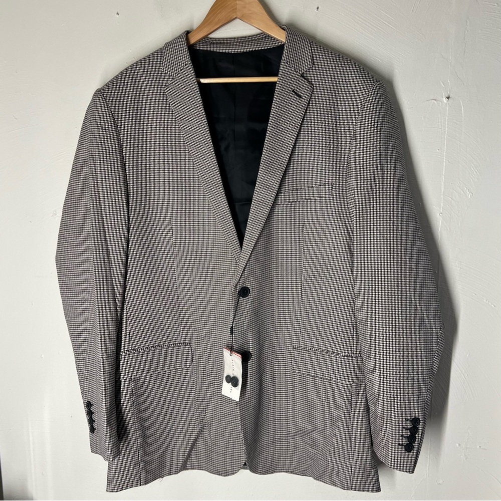 Alain Dupetit Blazer Mens 48L Herringbone Sport Coat Jacket NWT